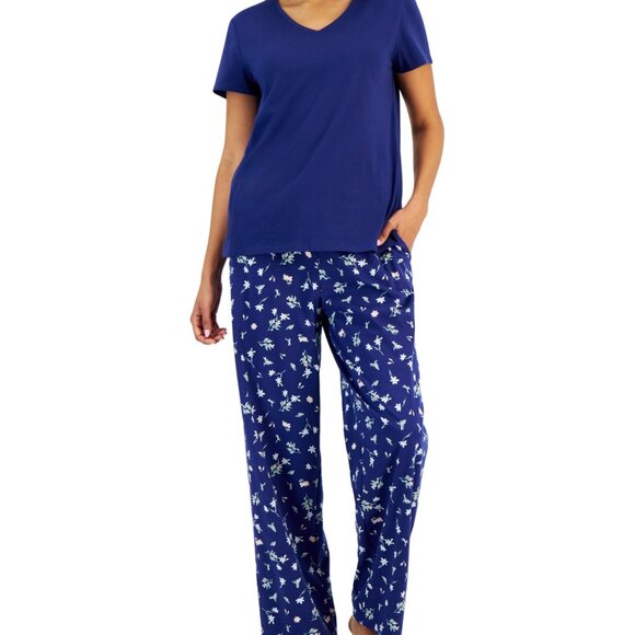 Charter Club Other - #966 Charter Club Women's Printed Drawstring Pajama set - Flora